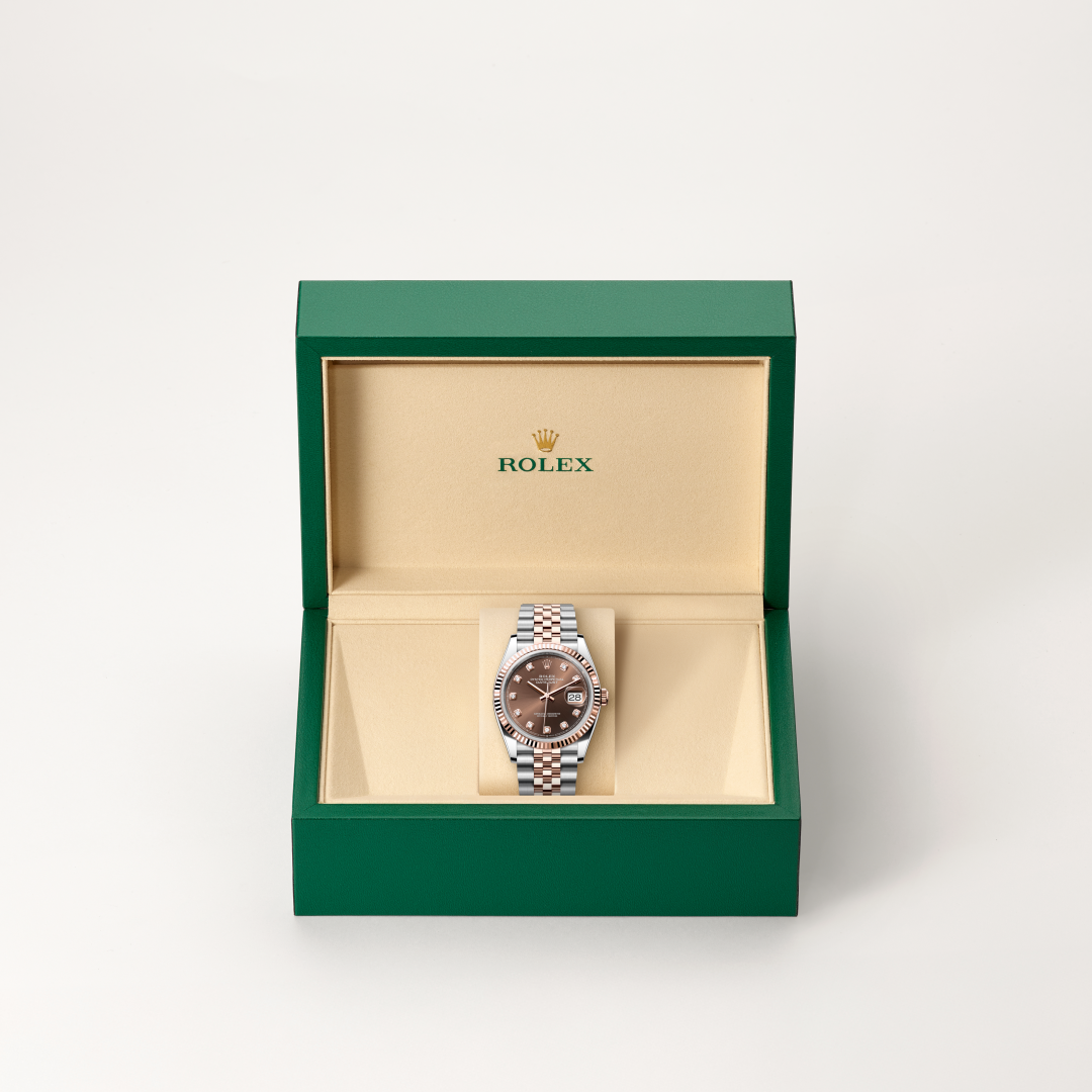 Rolex Datejust 36, Rolesor Everose (Kombination aus Edelstahl Oystersteel und Everose-Gold), M126231-0053 – Goldschmiede Hofacker – Detailansicht 9
