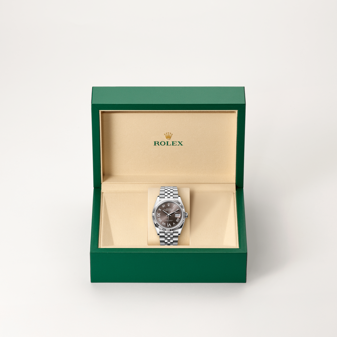 Rolex Datejust 36, Rolesor weiß (Kombination aus Edelstahl Oystersteel und Weißgold), M126234-0071 – Goldschmiede Hofacker – Detailansicht 9