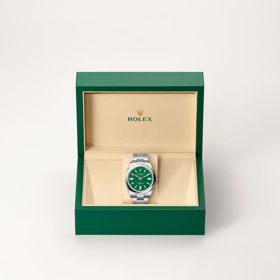Rolex Oyster Perpetual 41, Edelstahl Oystersteel, M134300-0004 – Goldschmiede Hofacker – Detailansicht 9