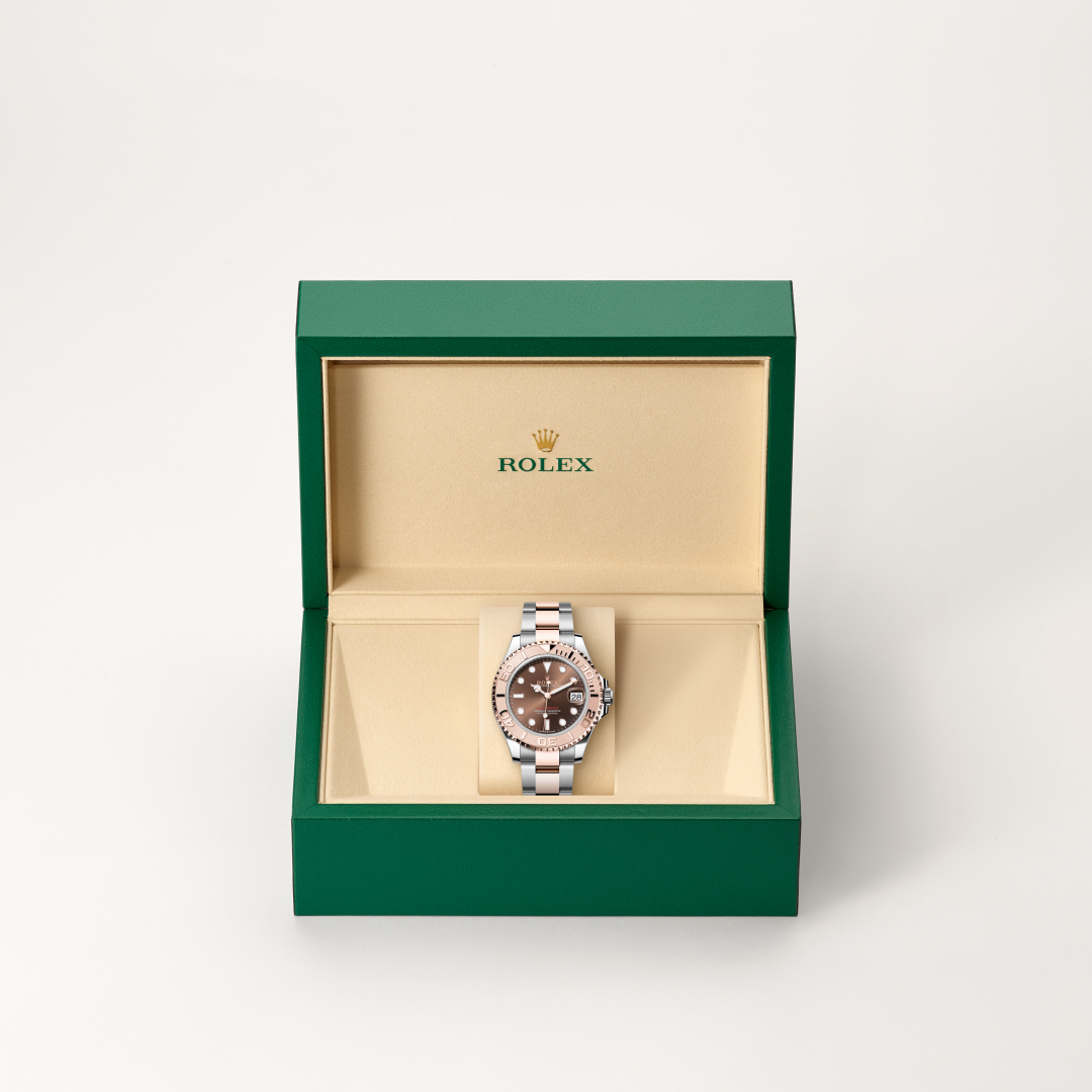 Rolex Yacht-Master 37, Rolesor Everose (Kombination aus Edelstahl Oystersteel und Everose-Gold), M268621-0003 – Goldschmiede Hofacker – Detailansicht 9