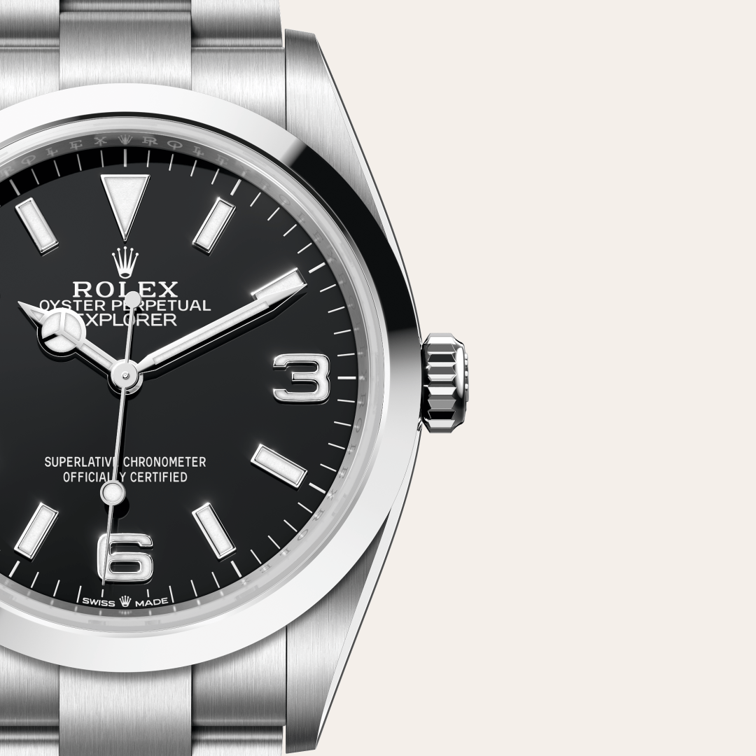 Rolex Explorer 36, Edelstahl Oystersteel, M124270-0001 – Goldschmiede Hofacker – Detailansicht 10