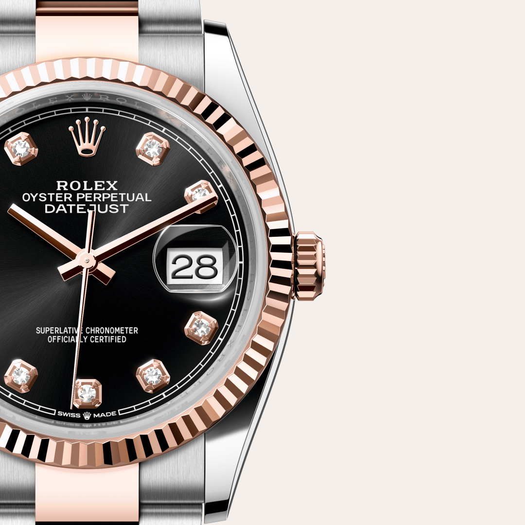 Rolex Datejust 36, Rolesor Everose (Kombination aus Edelstahl Oystersteel und Everose-Gold), M126231-0020 – Goldschmiede Hofacker – Detailansicht 10