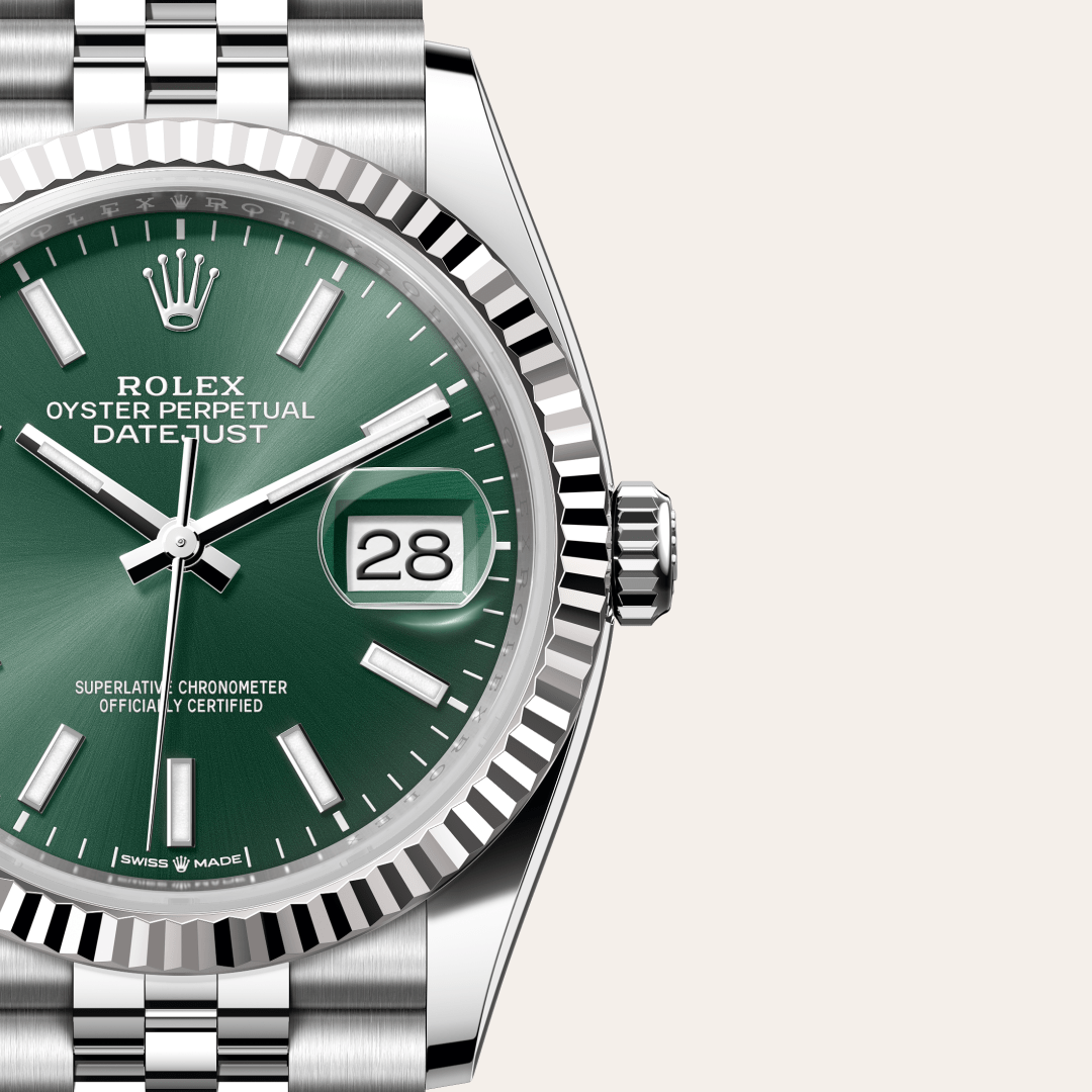 Rolex Datejust 36, Rolesor weiß (Kombination aus Edelstahl Oystersteel und Weißgold), M126234-0051 – Goldschmiede Hofacker – Detailansicht 10
