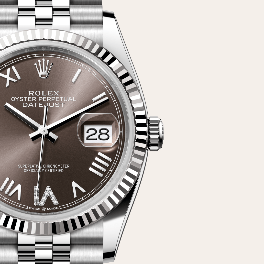Rolex Datejust 36, Rolesor weiß (Kombination aus Edelstahl Oystersteel und Weißgold), M126234-0071 – Goldschmiede Hofacker – Detailansicht 10