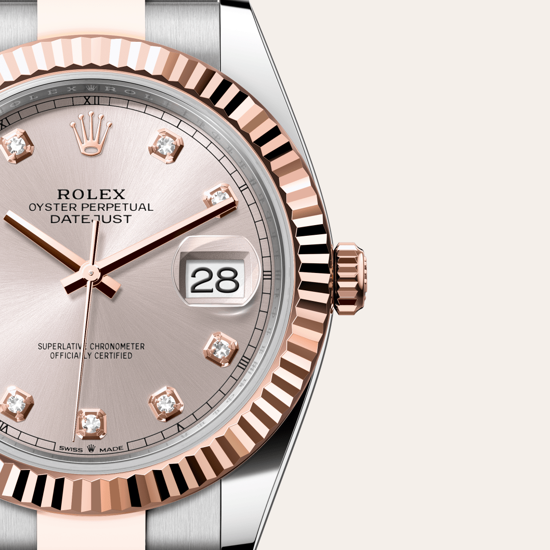 Rolex Datejust 41, Rolesor Everose (Kombination aus Edelstahl Oystersteel und Everose-Gold), M126331-0007 – Goldschmiede Hofacker – Detailansicht 10