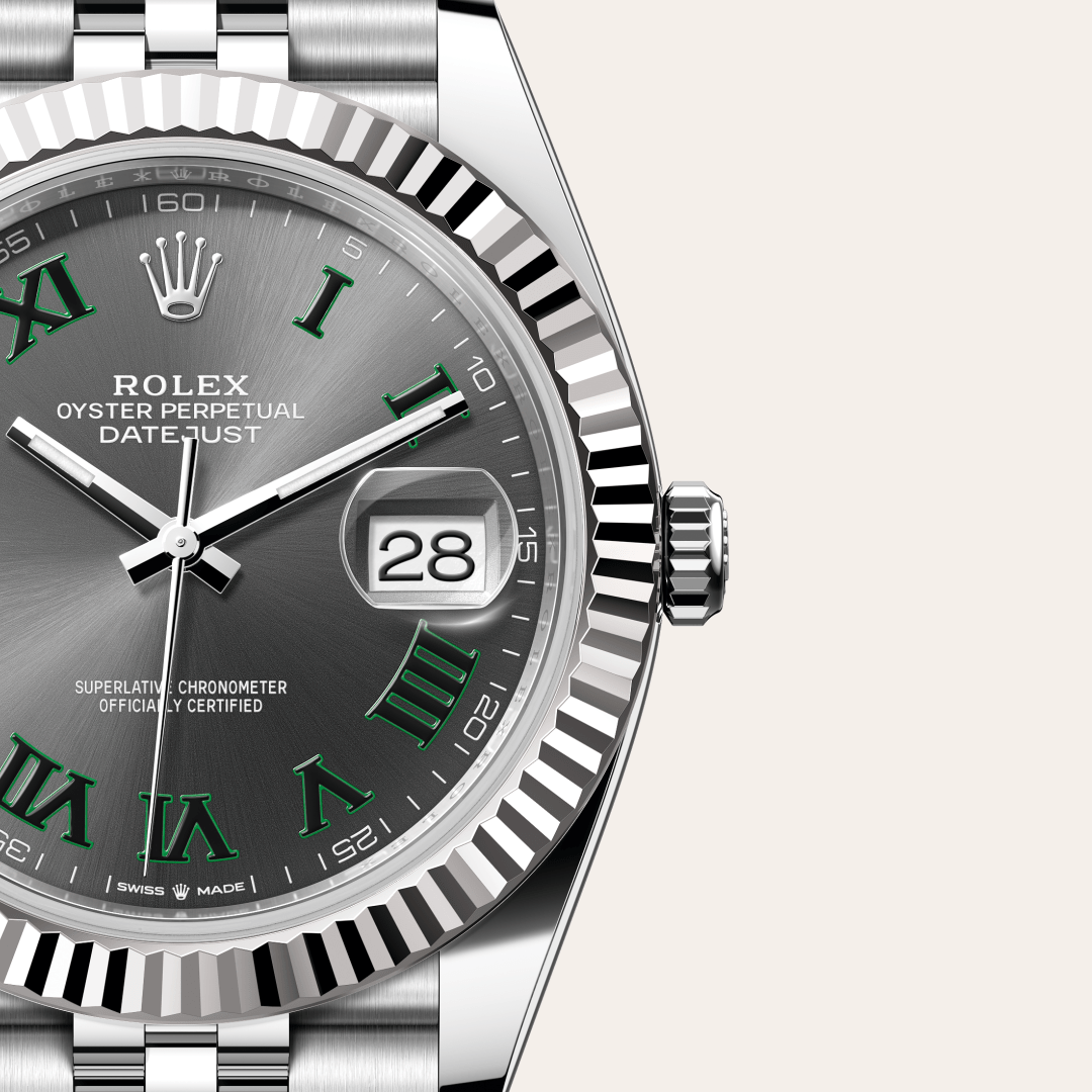 Rolex Datejust 41, Rolesor weiß (Kombination aus Edelstahl Oystersteel und Weißgold), M126334-0022 – Goldschmiede Hofacker – Detailansicht 10