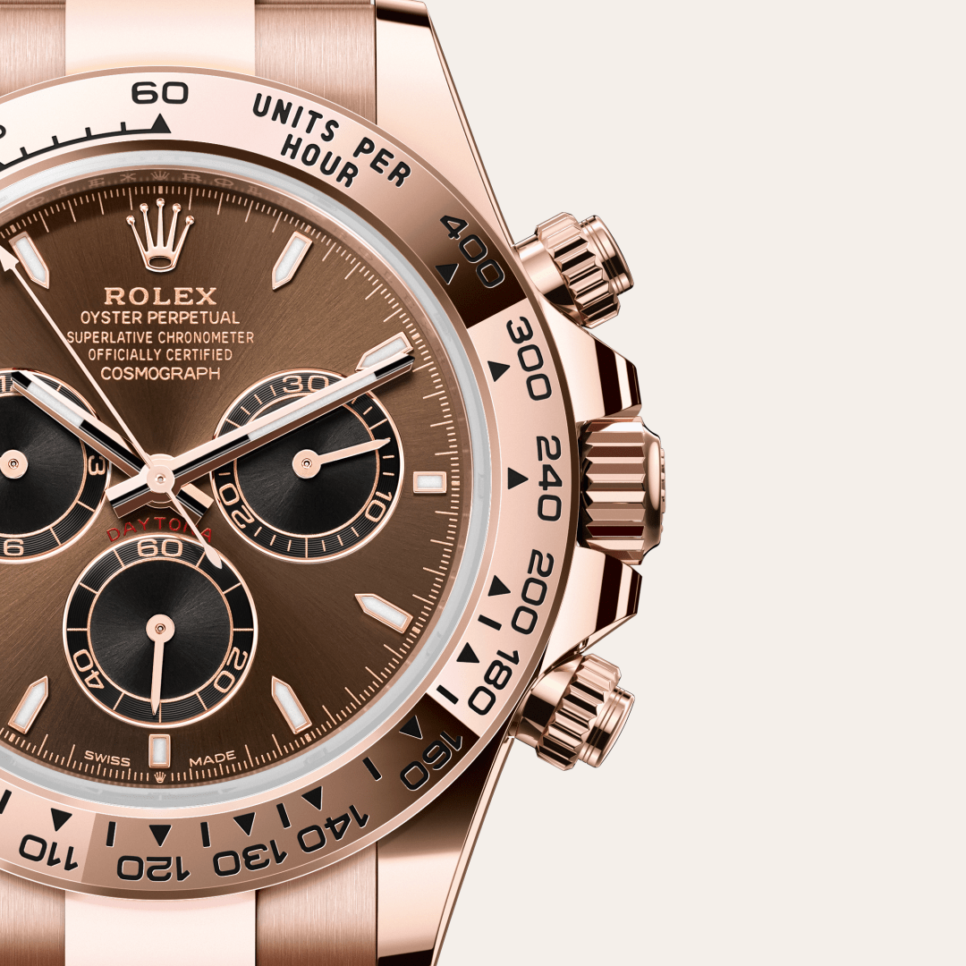 Rolex Cosmograph Daytona, 18 Karat Everose-Gold, M126505-0005 – Goldschmiede Hofacker – Detailansicht 10
