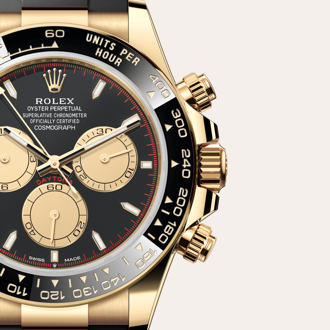 Rolex Cosmograph Daytona, 18 Karat Gelbgold, M126518LN-0004 – Goldschmiede Hofacker – Detailansicht 10