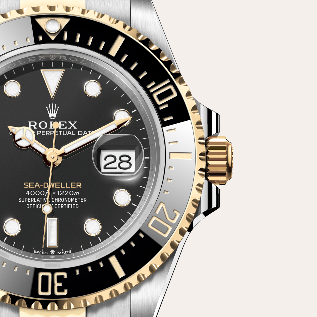 Rolex Sea-Dweller, Rolesor gelb (Kombination aus Edelstahl Oystersteel und Gelbgold), M126603-0001 – Goldschmiede Hofacker – Detailansicht 10