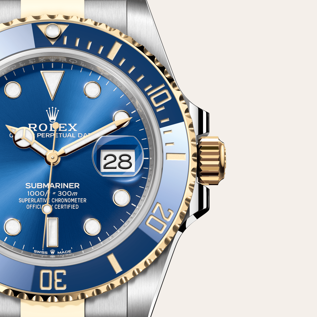 Rolex Submariner Date, Rolesor gelb (Kombination aus Edelstahl Oystersteel und Gelbgold), M126613LB-0002 – Goldschmiede Hofacker – Detailansicht 10