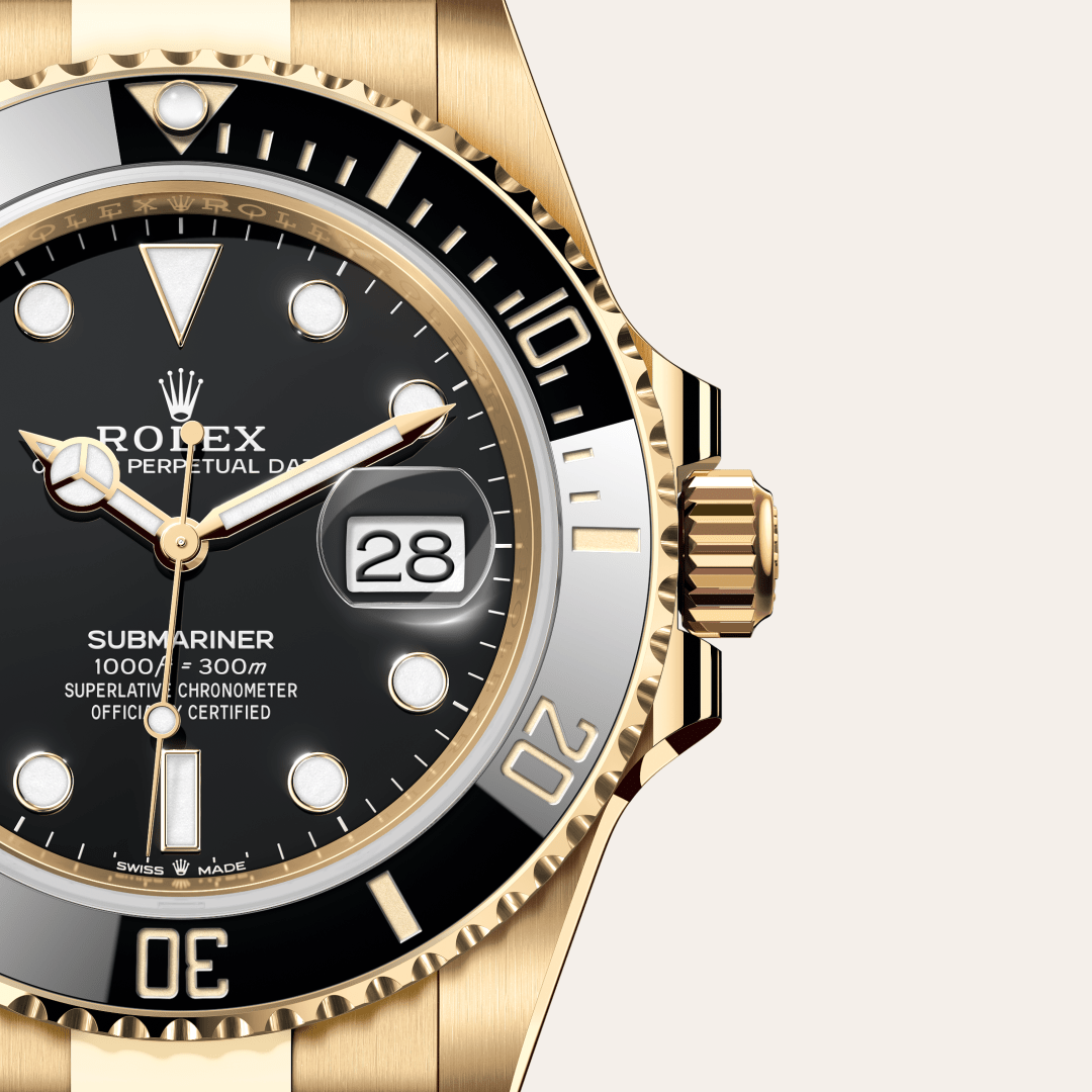 Rolex Submariner Date, 18 Karat Gelbgold, M126618LN-0002 – Goldschmiede Hofacker – Detailansicht 10