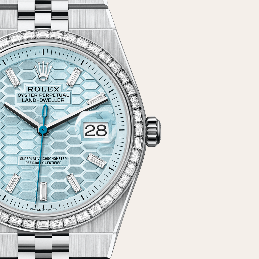 Rolex Land-Dweller 36, Platin, M127286TBR-0001 – Goldschmiede Hofacker – Detailansicht 10