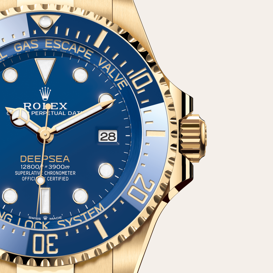 Rolex Rolex Deepsea, 18 Karat Gelbgold, M136668LB-0001 – Goldschmiede Hofacker – Detailansicht 10