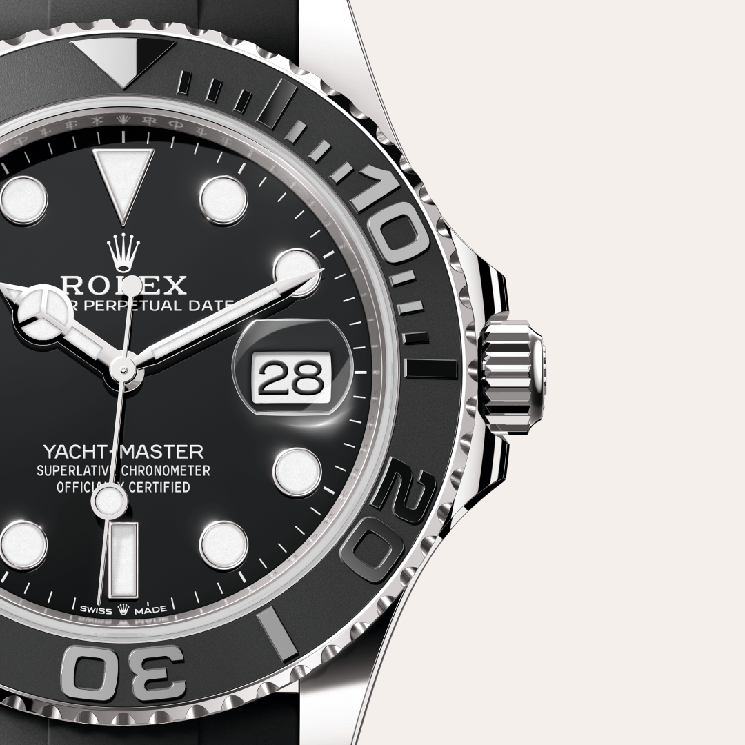 Rolex Yacht-Master 42, 18 Karat Weißgold, M226659-0002 – Goldschmiede Hofacker – Detailansicht 10