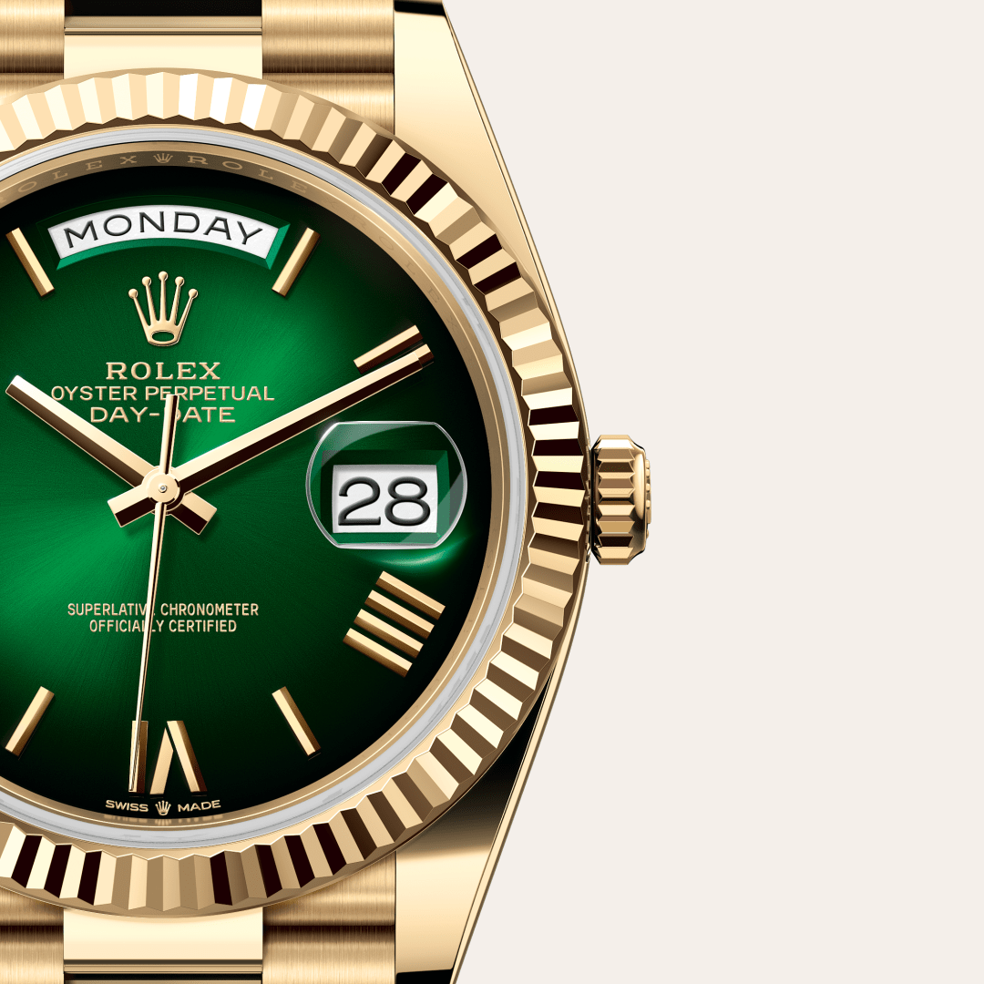 Rolex Day-Date 40, 18 Karat Gelbgold, M228238-0069 – Goldschmiede Hofacker – Detailansicht 10