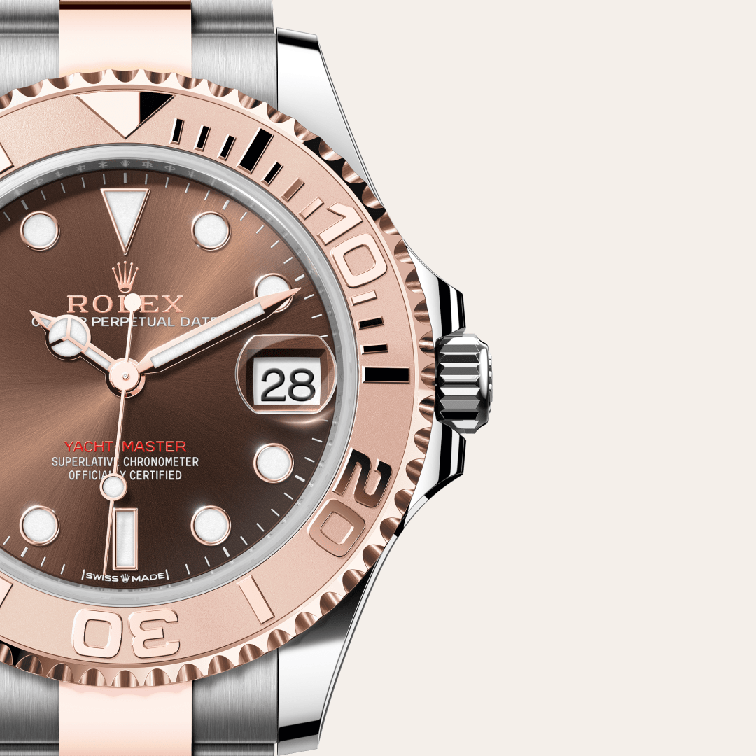 Rolex Yacht-Master 37, Rolesor Everose (Kombination aus Edelstahl Oystersteel und Everose-Gold), M268621-0003 – Goldschmiede Hofacker – Detailansicht 10