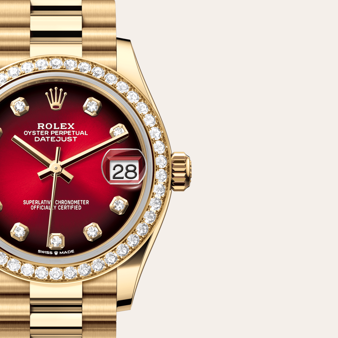 Rolex Datejust 31, 18 Karat Gelbgold, M278288RBR-0041 – Goldschmiede Hofacker – Detailansicht 10