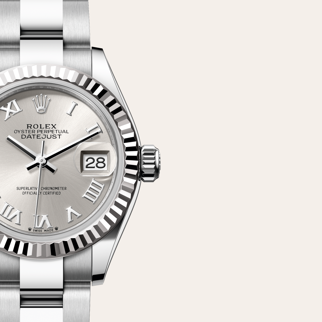 Rolex Lady-Datejust, Rolesor weiß (Kombination aus Edelstahl Oystersteel und Weißgold), M279174-0008 – Goldschmiede Hofacker – Detailansicht 10