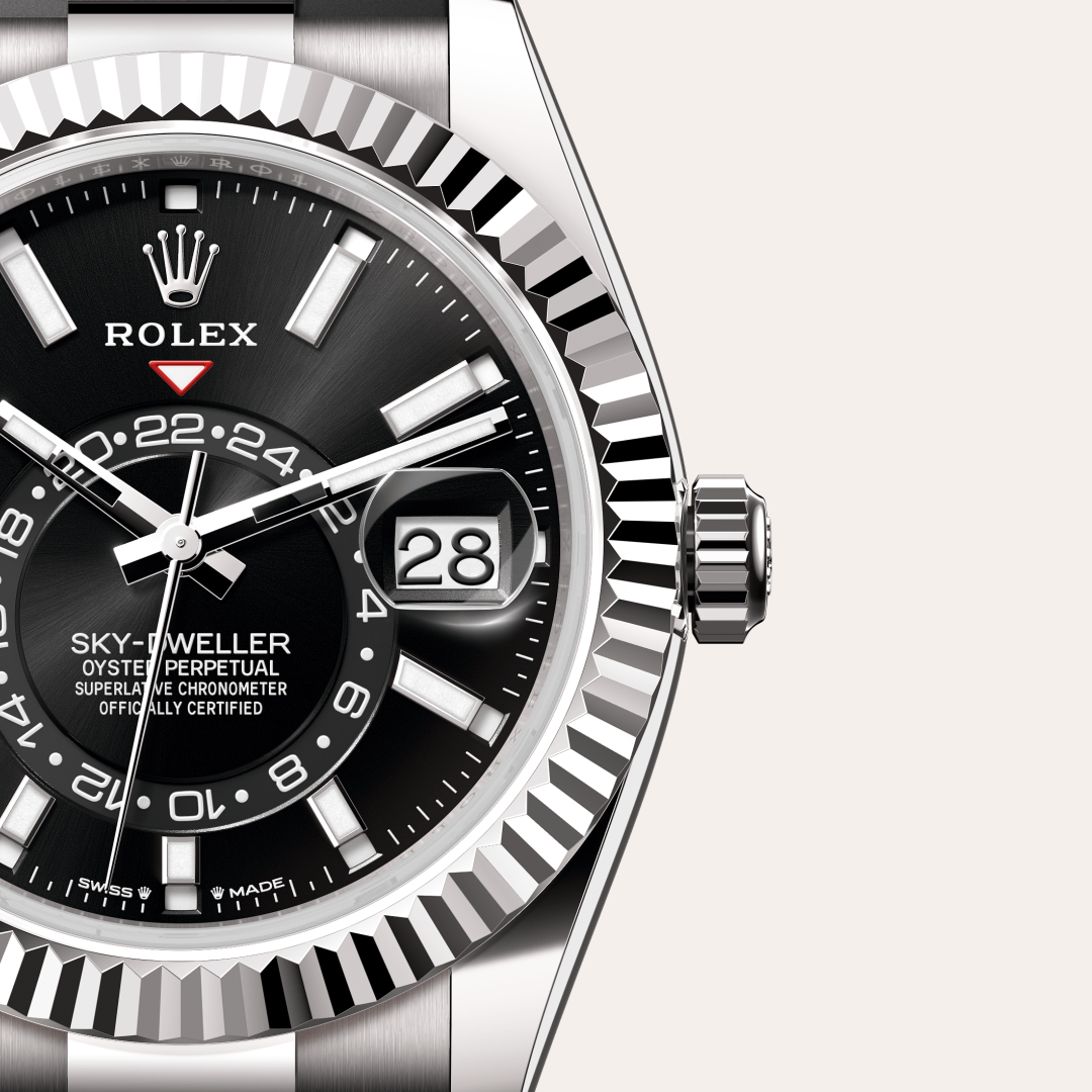 Rolex Sky-Dweller, 18 Karat Weißgold, M336239-0002 – Goldschmiede Hofacker – Detailansicht 10