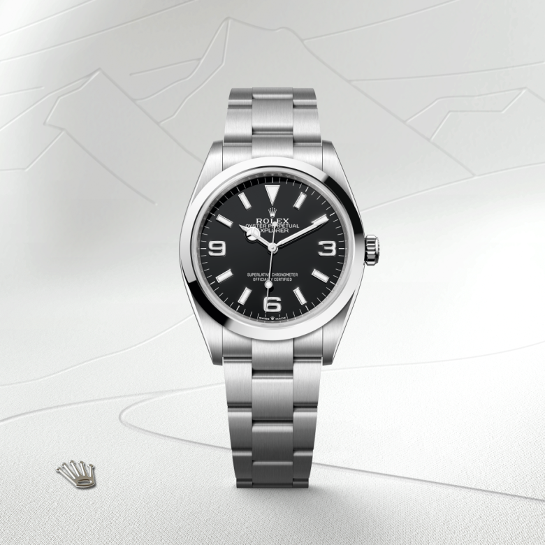 Rolex Explorer 36, Edelstahl Oystersteel, M124270-0001 – Goldschmiede Hofacker – Detailansicht 5