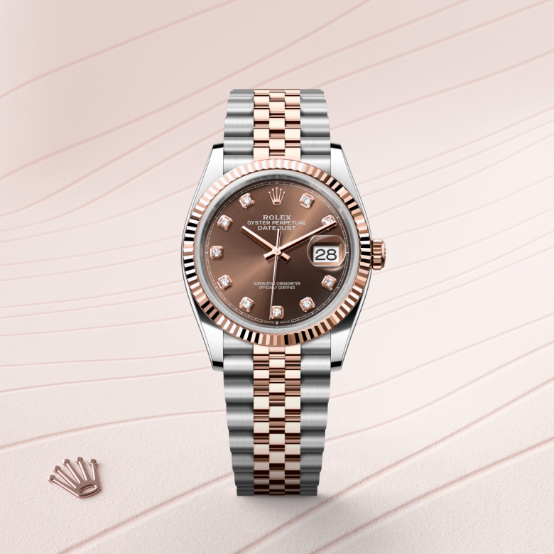 Rolex Datejust 36, Rolesor Everose (Kombination aus Edelstahl Oystersteel und Everose-Gold), M126231-0053 – Goldschmiede Hofacker – Detailansicht 5