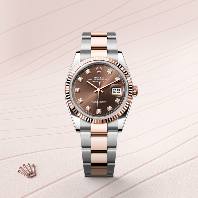 Rolex Datejust 36, Rolesor Everose (Kombination aus Edelstahl Oystersteel und Everose-Gold), M126231-0054 – Goldschmiede Hofacker – Detailansicht 5