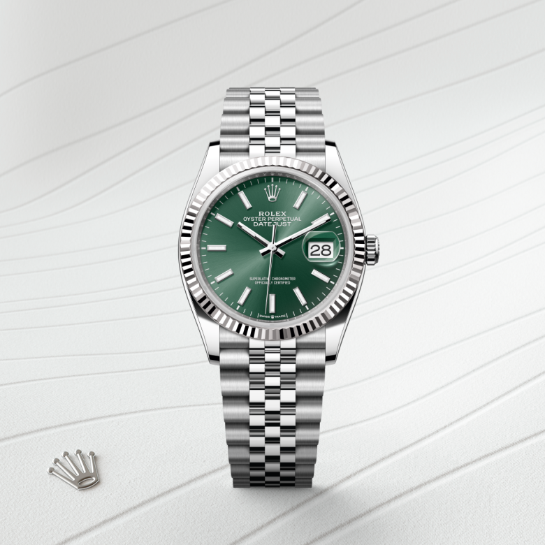 Rolex Datejust 36, Rolesor weiß (Kombination aus Edelstahl Oystersteel und Weißgold), M126234-0051 – Goldschmiede Hofacker – Detailansicht 5