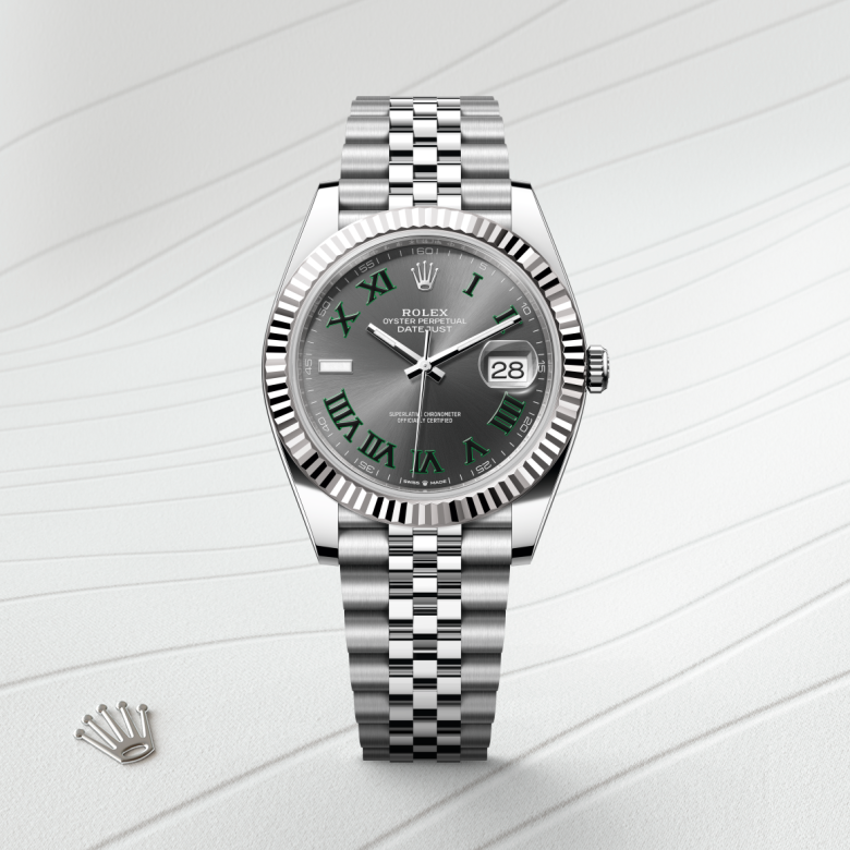 Rolex Datejust 41, Rolesor weiß (Kombination aus Edelstahl Oystersteel und Weißgold), M126334-0022 – Goldschmiede Hofacker – Detailansicht 5
