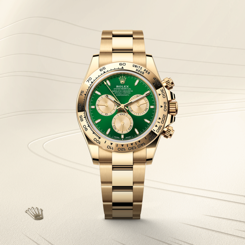 Rolex Cosmograph Daytona, 18 Karat Gelbgold, M126508-0008 – Goldschmiede Hofacker – Detailansicht 5