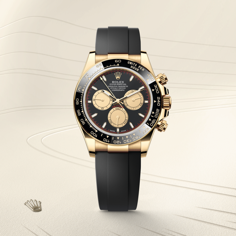 Rolex Cosmograph Daytona, 18 Karat Gelbgold, M126518LN-0004 – Goldschmiede Hofacker – Detailansicht 5
