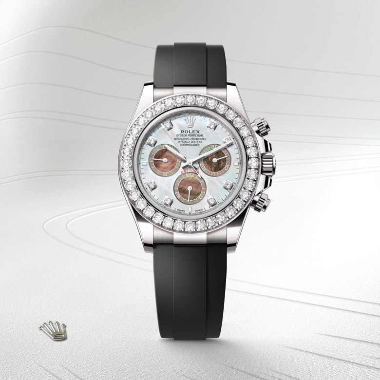Rolex Cosmograph Daytona, 18 Karat Weißgold, M126589RBR-0001 – Goldschmiede Hofacker – Detailansicht 5