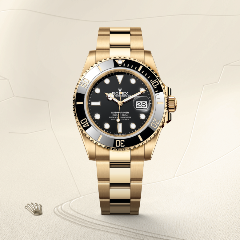 Rolex Submariner Date, 18 Karat Gelbgold, M126618LN-0002 – Goldschmiede Hofacker – Detailansicht 5