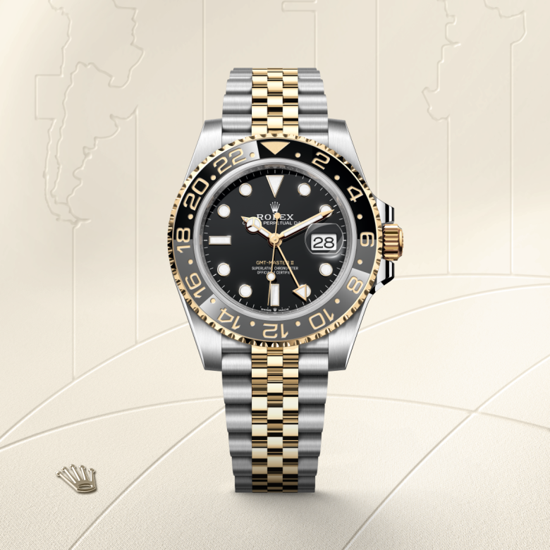 Rolex GMT-Master II, Rolesor gelb (Kombination aus Edelstahl Oystersteel und Gelbgold), M126713GRNR-0001 – Goldschmiede Hofacker – Detailansicht 5