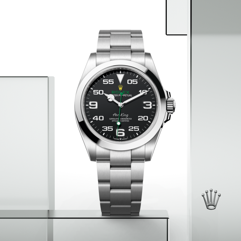 Rolex Air-King, Edelstahl Oystersteel, M126900-0001 – Goldschmiede Hofacker – Detailansicht 5