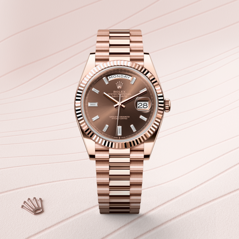 Rolex Day-Date 40, 18 Karat Everose-Gold, M228235-0003 – Goldschmiede Hofacker – Detailansicht 5