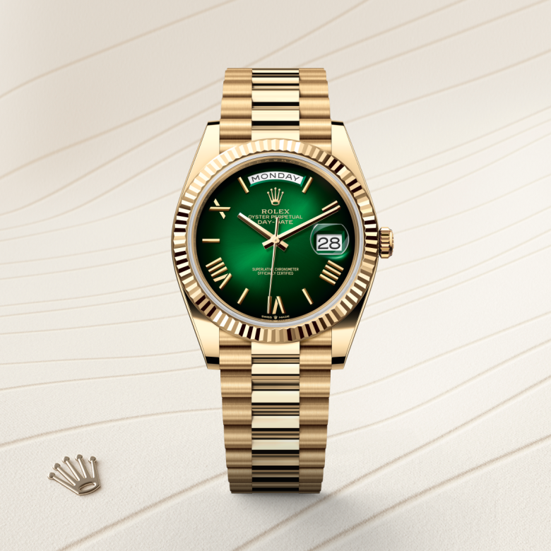 Rolex Day-Date 40, 18 Karat Gelbgold, M228238-0069 – Goldschmiede Hofacker – Detailansicht 5
