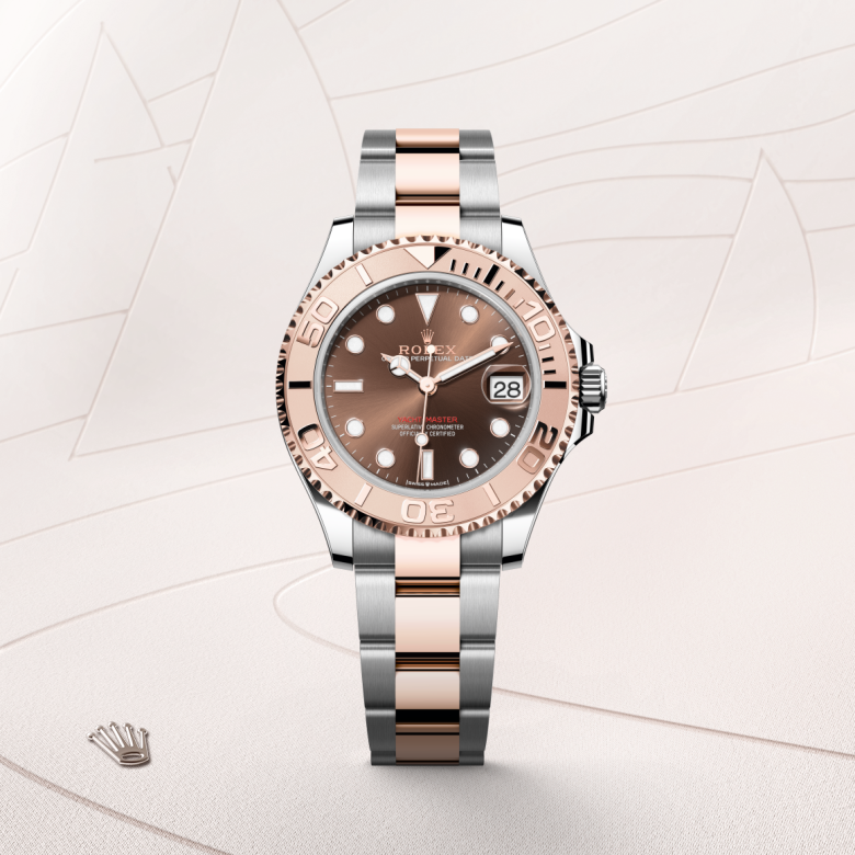 Rolex Yacht-Master 37, Rolesor Everose (Kombination aus Edelstahl Oystersteel und Everose-Gold), M268621-0003 – Goldschmiede Hofacker – Detailansicht 5