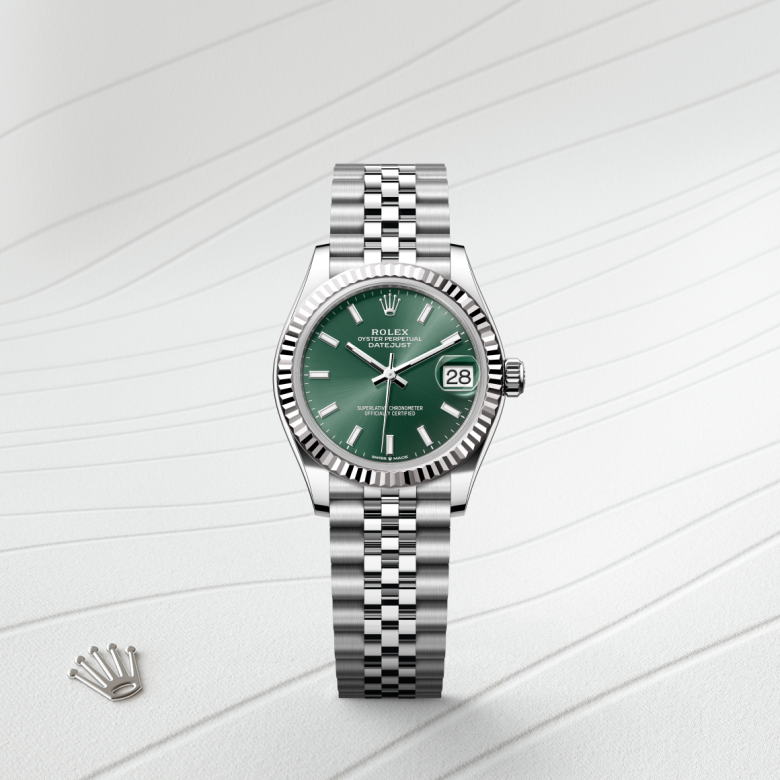Rolex Datejust 31, Rolesor weiß (Kombination aus Edelstahl Oystersteel und Weißgold), M278274-0018 – Goldschmiede Hofacker – Detailansicht 5