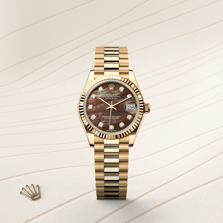 Rolex Datejust 31, 18 Karat Gelbgold, M278278-0038 – Goldschmiede Hofacker – Detailansicht 5