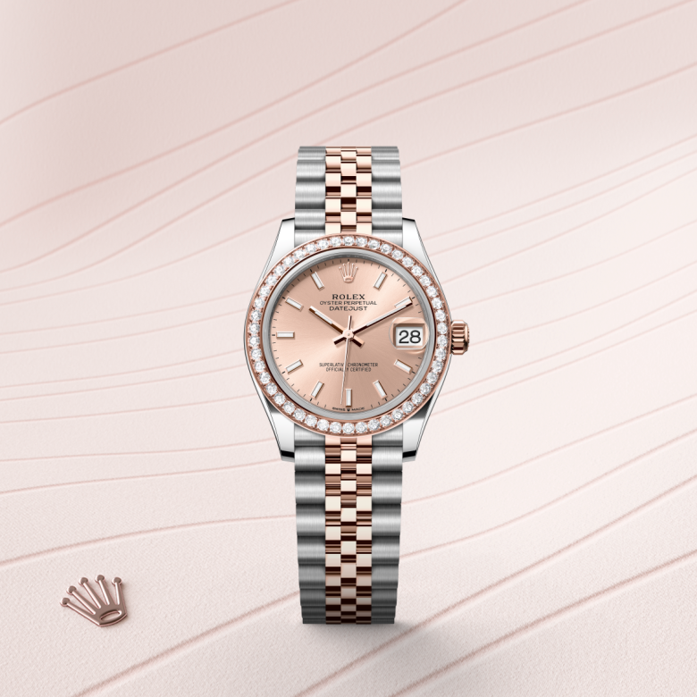 Rolex Datejust 31, Rolesor Everose (Kombination aus Edelstahl Oystersteel und Everose-Gold), M278381RBR-0010 – Goldschmiede Hofacker – Detailansicht 5