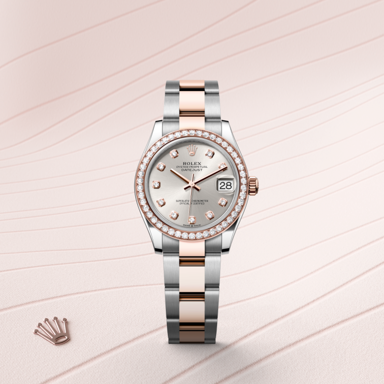 Rolex Datejust 31, Rolesor Everose (Kombination aus Edelstahl Oystersteel und Everose-Gold), M278381RBR-0015 – Goldschmiede Hofacker – Detailansicht 5