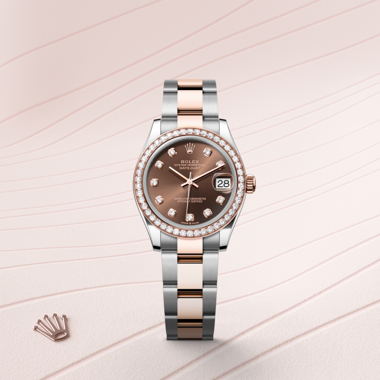 Rolex Datejust 31, Rolesor Everose (Kombination aus Edelstahl Oystersteel und Everose-Gold), M278381RBR-0027 – Goldschmiede Hofacker – Detailansicht 5