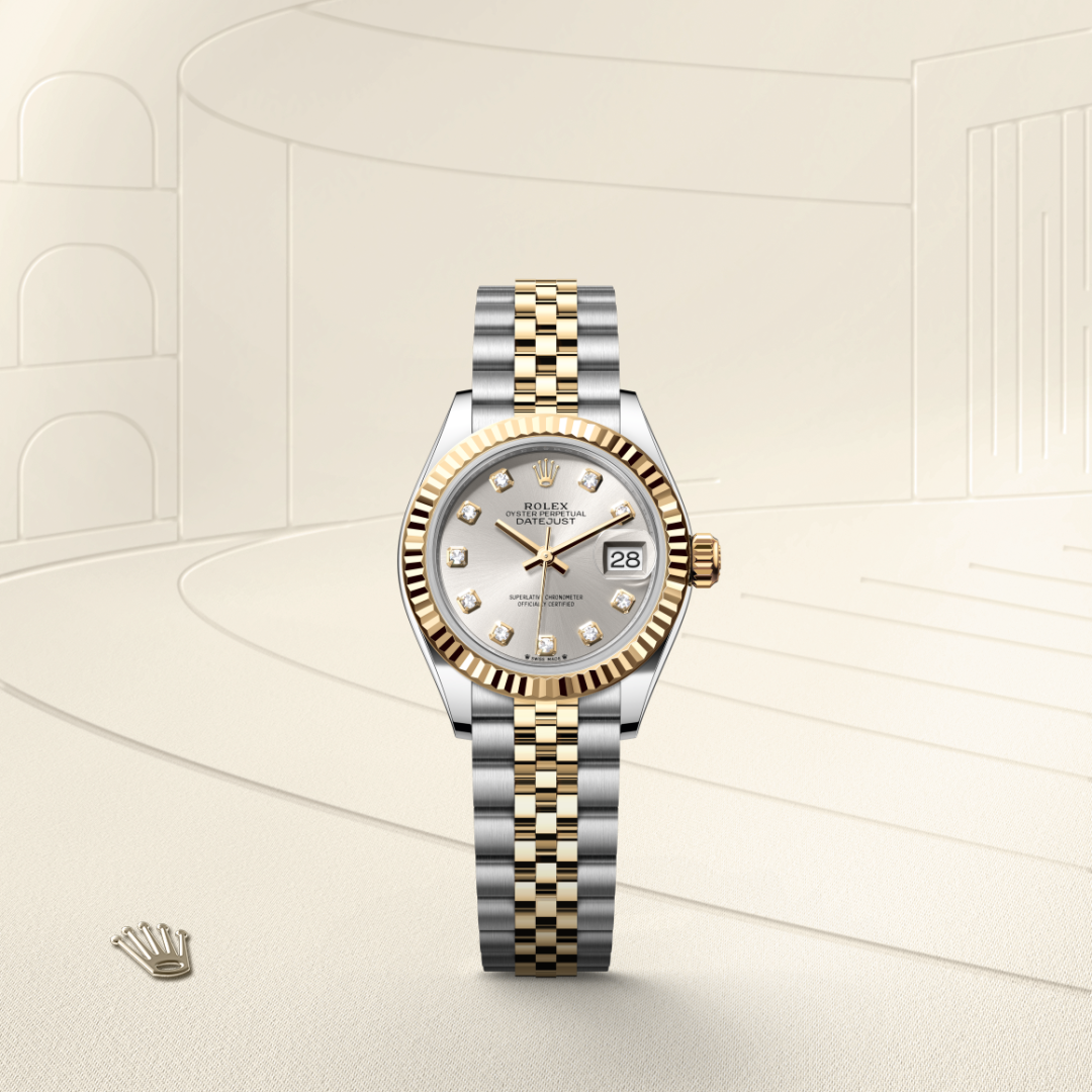 Rolex Lady-Datejust, Rolesor gelb (Kombination aus Edelstahl Oystersteel und Gelbgold), M279173-0007 – Goldschmiede Hofacker – Detailansicht 5