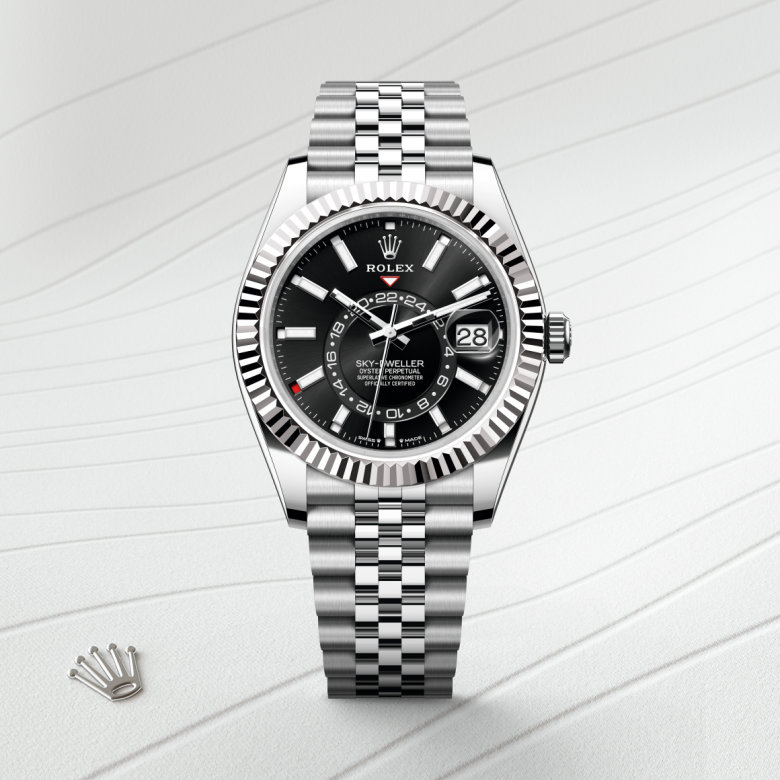Rolex Sky-Dweller, Rolesor weiß (Kombination aus Edelstahl Oystersteel und Weißgold), M336934-0008 – Goldschmiede Hofacker – Detailansicht 5
