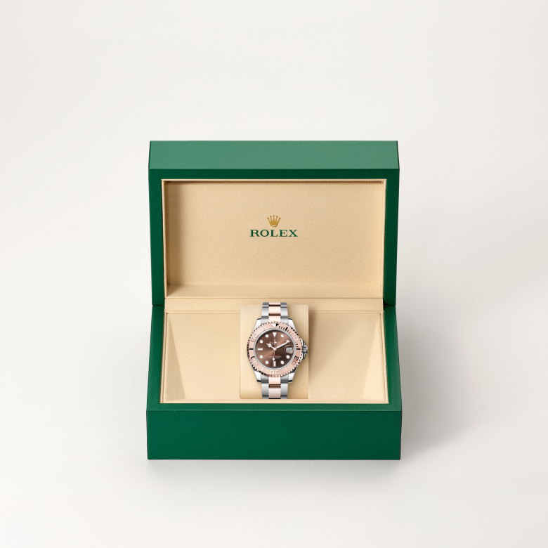 Rolex Yacht-Master 37, Rolesor Everose (Kombination aus Edelstahl Oystersteel und Everose-Gold), M268621-0003 – Goldschmiede Hofacker – Detailansicht 6