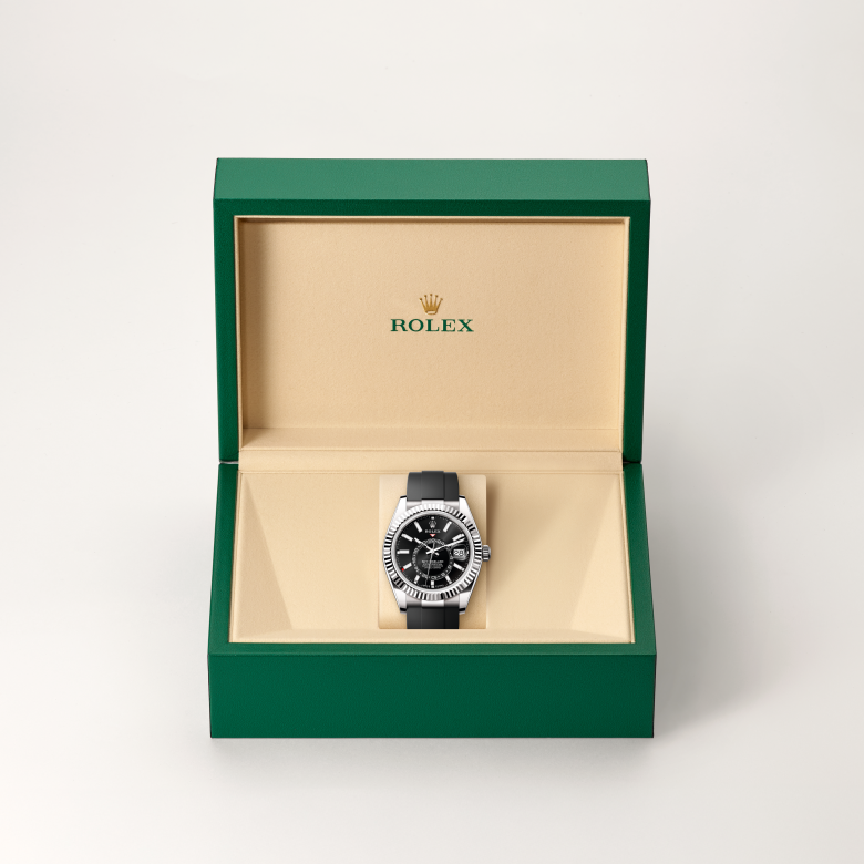 Rolex Sky-Dweller, 18 Karat Weißgold, M336239-0002 – Goldschmiede Hofacker – Detailansicht 6