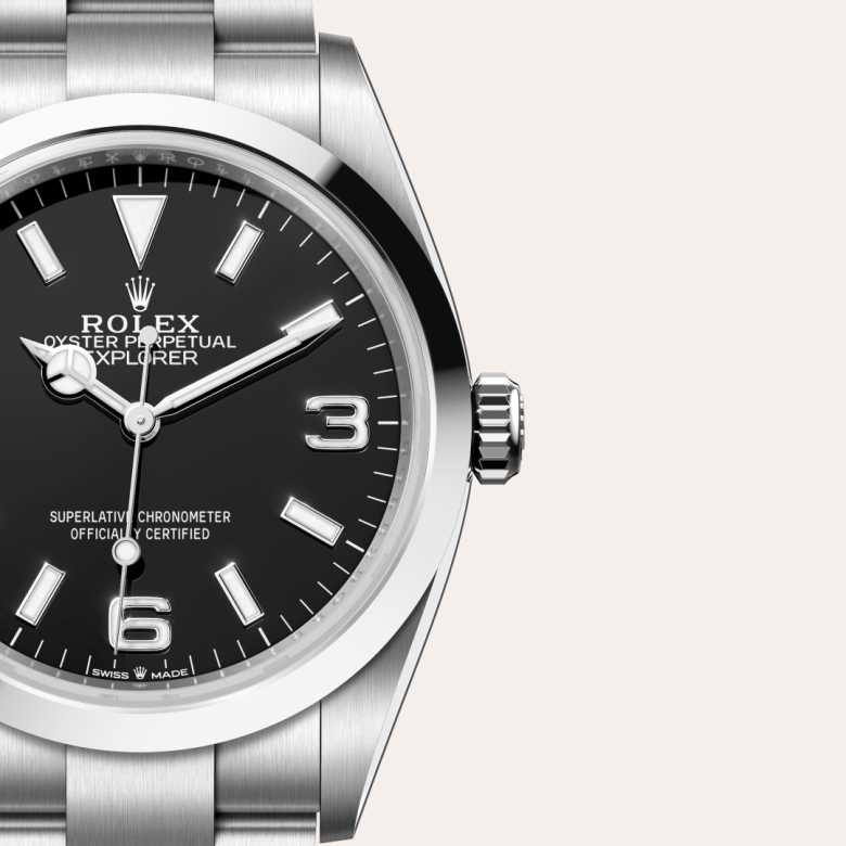 Rolex Explorer 36, Edelstahl Oystersteel, M124270-0001 – Goldschmiede Hofacker – Detailansicht 7