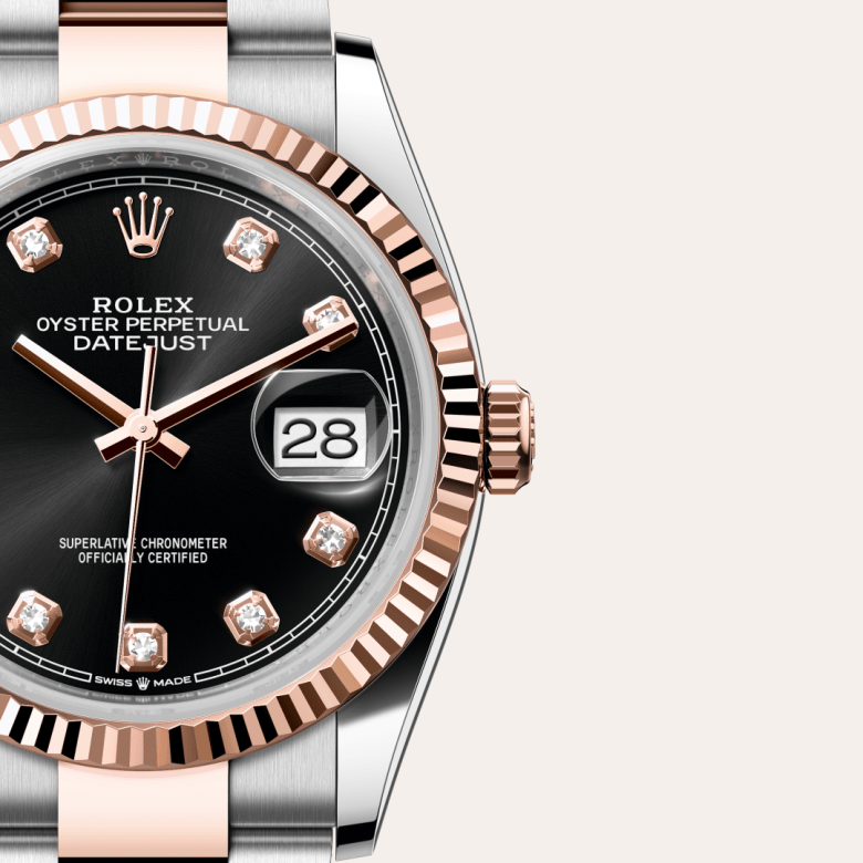 Rolex Datejust 36, Rolesor Everose (Kombination aus Edelstahl Oystersteel und Everose-Gold), M126231-0020 – Goldschmiede Hofacker – Detailansicht 7