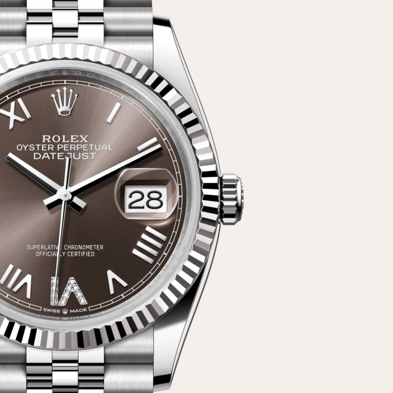 Rolex Datejust 36, Rolesor weiß (Kombination aus Edelstahl Oystersteel und Weißgold), M126234-0071 – Goldschmiede Hofacker – Detailansicht 7