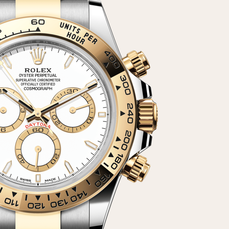 Rolex Cosmograph Daytona, Rolesor gelb (Kombination aus Edelstahl Oystersteel und Gelbgold), M126503-0001 – Goldschmiede Hofacker – Detailansicht 7